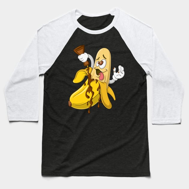 Freaky Banana Baseball T-Shirt by GCS Designs